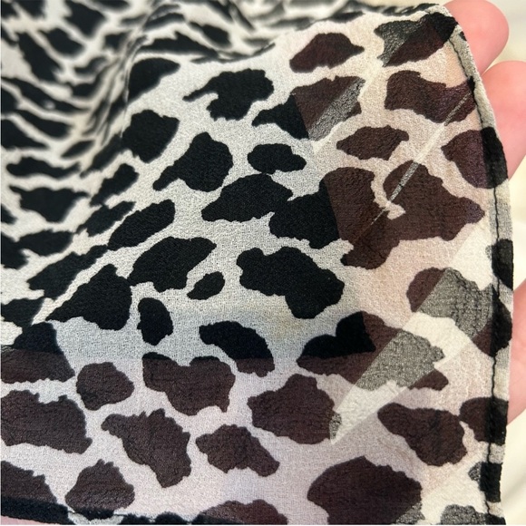 Vintage 1990s Jessica Howard Sleeveless Animal Print Beaded Midi Dress - Picture 8 of 16